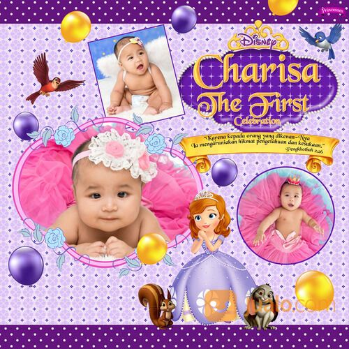 Jasa Cetak dan custom banner ultah 180x180 proses 3 jam Free pengiriman