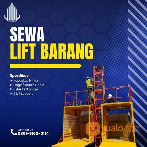 Sewa Lift Barang Surabaya - Lift Barang Material Surabaya - 085147119067