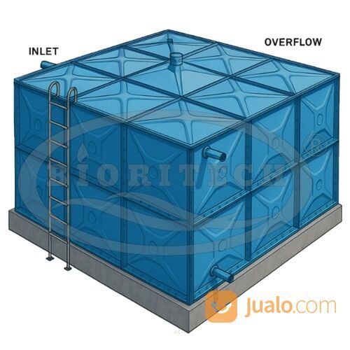 Tangki Air Fiberglass/Tandon Fiberglass/Water Tank Frp/Roof Tank Frp/Panel Tank Frp Bergaransi