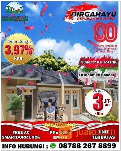 RUMAH MURAH DI KOMPLEK GARUDA TELUK NAGA MEREDEKA PPN DAN BPHTB