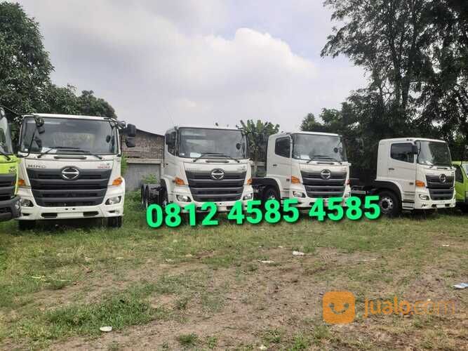 Tronton Tractor Head 6x4 Hino FM 340 TH Trailer Lowbed Lowboy Dolly Prime Mover Truck Logistics