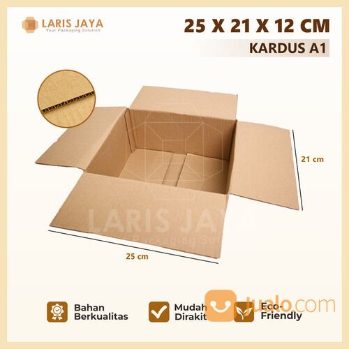 Kardus / Box Packing Polos 25 X 21 X 12 Cm