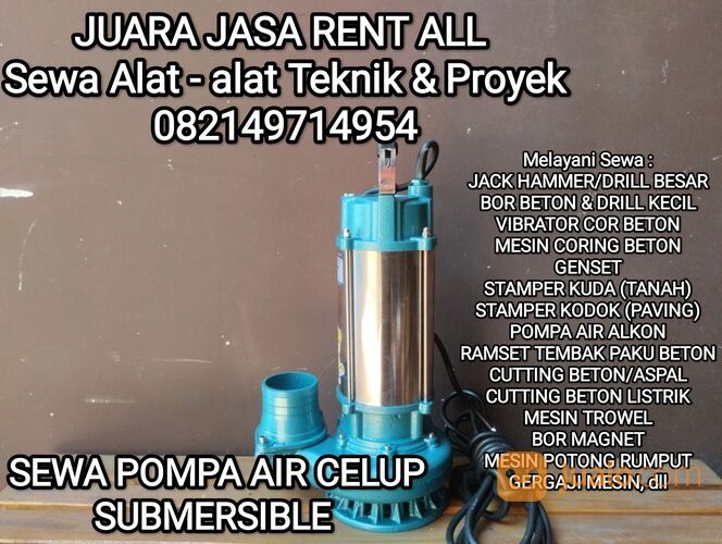 PROBOLINGGO Sewa Rental Pompa Air Celup Submersible
