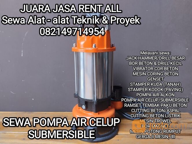 MALANG Rental Sewa Pompa Air Celup Submersible