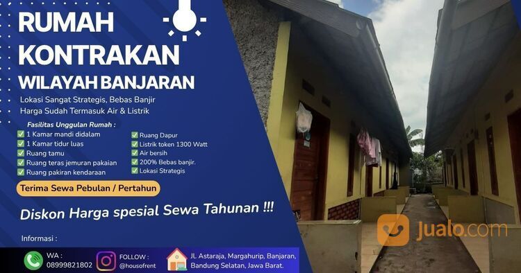 Rumah dikontrakan harga terjangkau strategis Wilayah Banjaran Bandung Selatan Jawa Barat