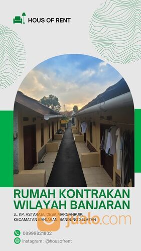 Rumah dikontrakan harga terjangkau strategis Wilayah Banjaran Bandung Selatan Jawa Barat