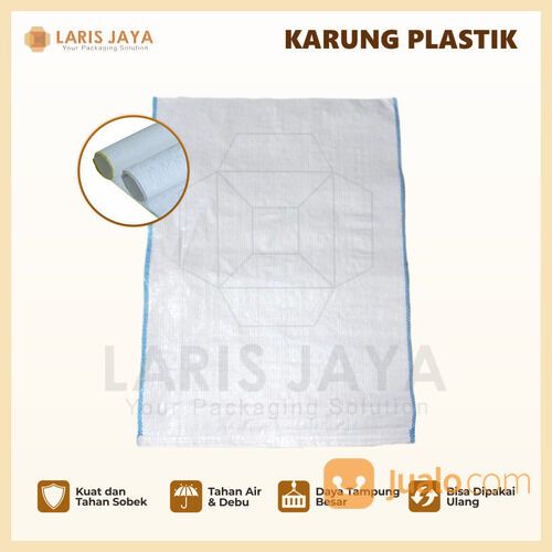 Karung Plastik Putih 50 Kg Ukuran 56 X 90 Cm