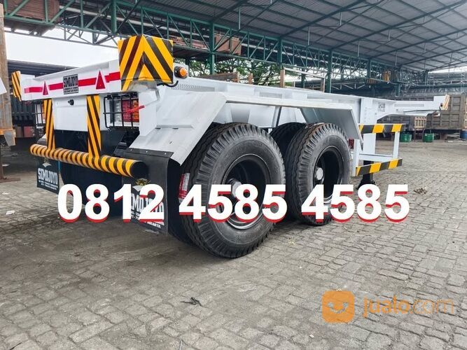 Harga Karoseri Trailer Tractor Head Buntut Trailer Rangka 20 Feet Buntut Trailer Skeleton 2 Axle
