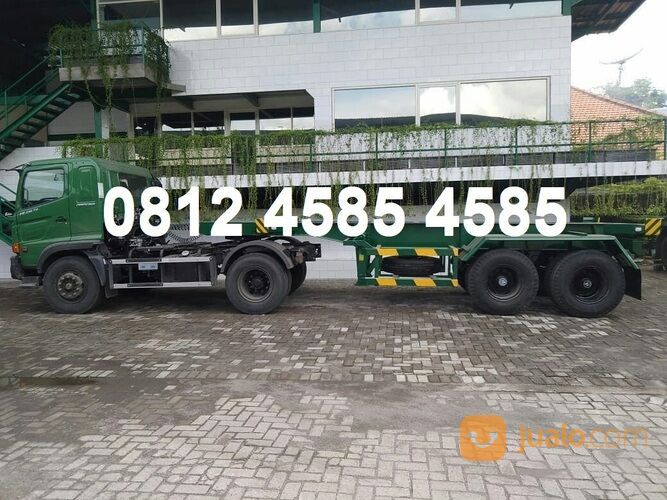 Harga Buntut Ekor Trailer Head Trailer Rangka 20 Feet 2 Axle Trailer Skeleton 20 Feet Trailer 2 Axle