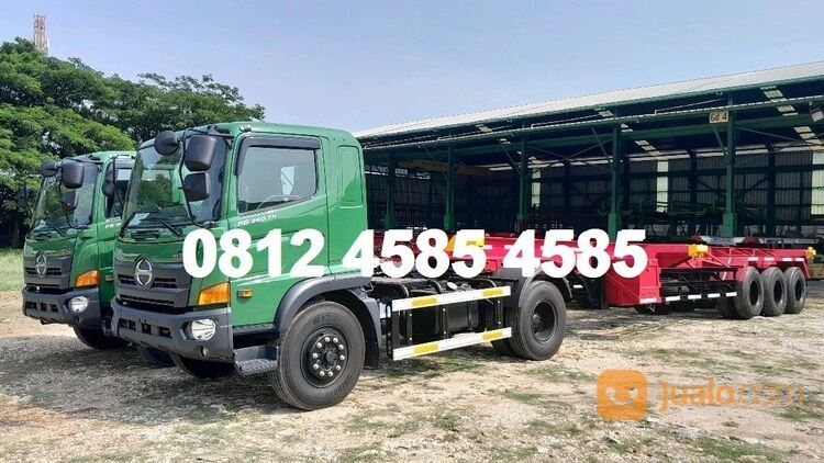 Harga Buntut Ekor Trailer Head Trailer Rangka 20 Feet 2 Axle Trailer Skeleton 20 Feet Trailer 2 Axle