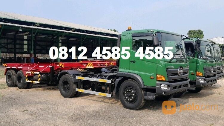 Karoseri Trailer Tractor Head 20 Feet Rangka 2 Axle Trailer Skeleton 20 Feet 2 Axle Cargo Container