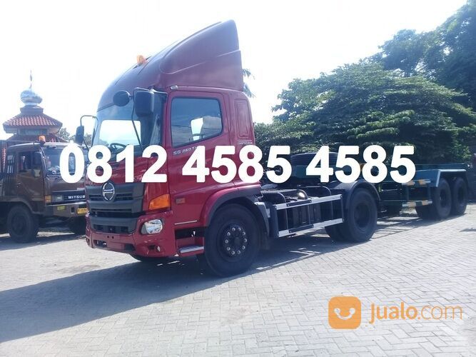Karoseri Trailer Tractor Head 20 Feet Rangka 2 Axle Trailer Skeleton 20 Feet 2 Axle Cargo Container
