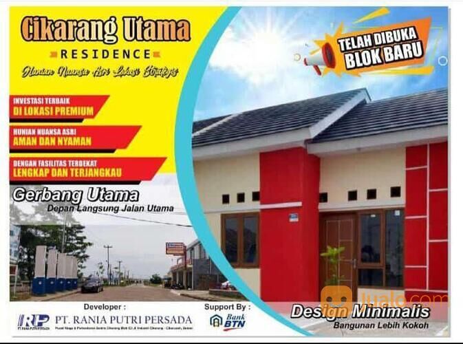 Rumah Subsidi Cikarang Utama Residence 1 Dekat Kawasan EJIP, MM2100 & Lippo Cikarang