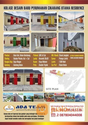 Rumah Subsidi Cikarang Utama Residence 1 Dekat Kawasan EJIP, MM2100 & Lippo Cikarang