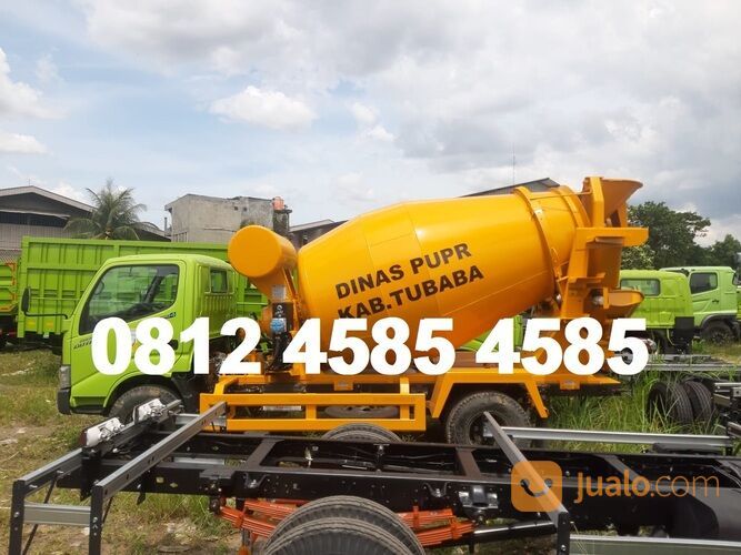 Karoseri Truk Mixer Mini 3 Kubik Truk Molen 3 Kubik Concrete Mixer Truck 3 Kubik Truk Beton 3 Kubik