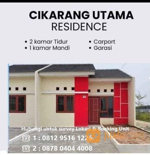 Rumah Cikarang Utama Residence 1 Rumah Subsidi Paling dekat Tempat Kerja