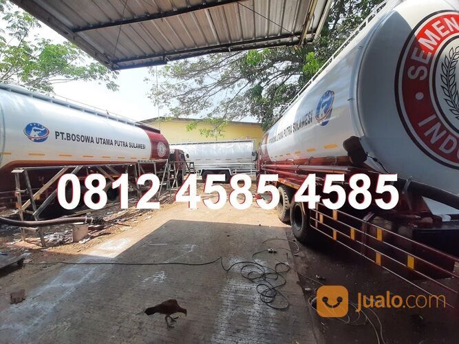 Tangki Truk Semen Curah Tangki Hi blow Vacuum Truck Tangki Fly Ash Bottom Ash 25 ton 30 ton