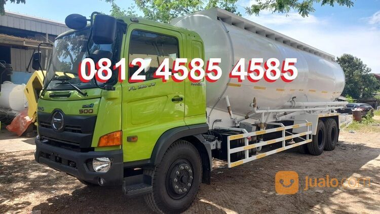 Tangki Truck Hiblow Semen Curah Vacuum Truck Bulk Tangki Hi blow Fly Ash Bottom Ash 25 ton 30 ton