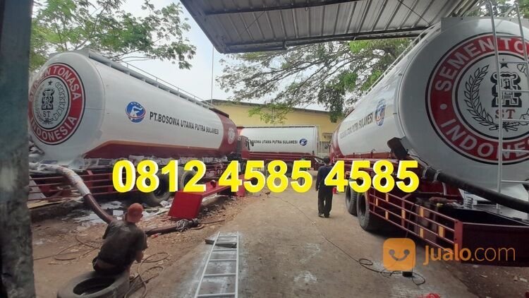 Tangki Truck Hiblow Semen Curah Vacuum Truck Bulk Tangki Hi blow Fly Ash Bottom Ash 25 ton 30 ton