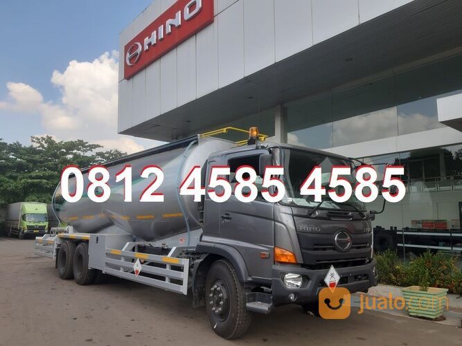 Tangki Truck Hiblow Semen Curah Vacuum Truck Bulk Tangki Hi blow Fly Ash Bottom Ash 25 ton 30 ton
