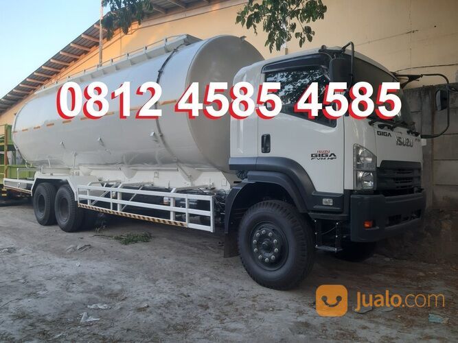 Tangki Truck Hiblow Semen Curah Vacuum Truck Bulk Tangki Hi blow Fly Ash Bottom Ash 25 ton 30 ton