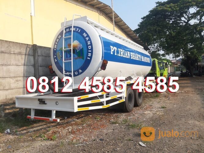 Tangki Truck Hiblow Semen Curah Vacuum Truck Bulk Tangki Hi blow Fly Ash Bottom Ash 25 ton 30 ton