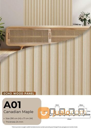 Echo Wood Panel / Wall Panel Dekorasi Dinding PVC Motif Kayu