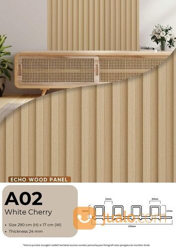 Echo Wood Panel / Wall Panel Dekorasi Dinding PVC Motif Kayu