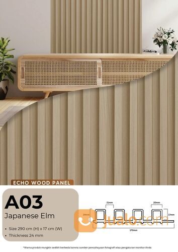 Echo Wood Panel / Wall Panel Dekorasi Dinding PVC Motif Kayu