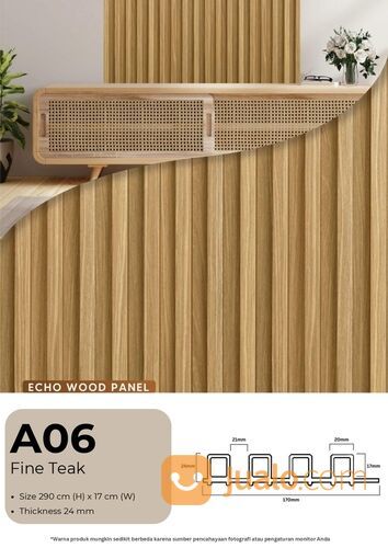 Echo Wood Panel / Wall Panel Dekorasi Dinding PVC Motif Kayu