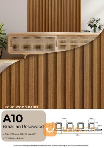 Echo Wood Panel / Wall Panel Dekorasi Dinding PVC Motif Kayu