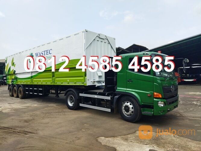 Karoseri Buntut Head Tractor Trailer Wingbox 40 Feet Wingbox Trailer Bigmama Truck Double Decker