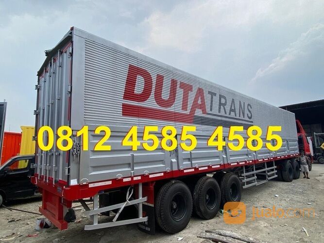 Karoseri Buntut Head Tractor Trailer Wingbox Bigmama 40 Feet Wingbox Truck Double Decker Bigmama