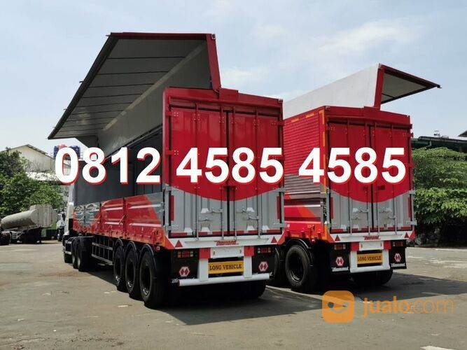 Karoseri Buntut Trailer Wingbox 40 Feet Head Tractor Trailer Wingbox Bigmama Truck Double Decker