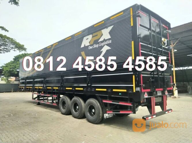 Karoseri Buntut Trailer Wingbox 40 Feet Head Tractor Trailer Wingbox Bigmama Truck Double Decker