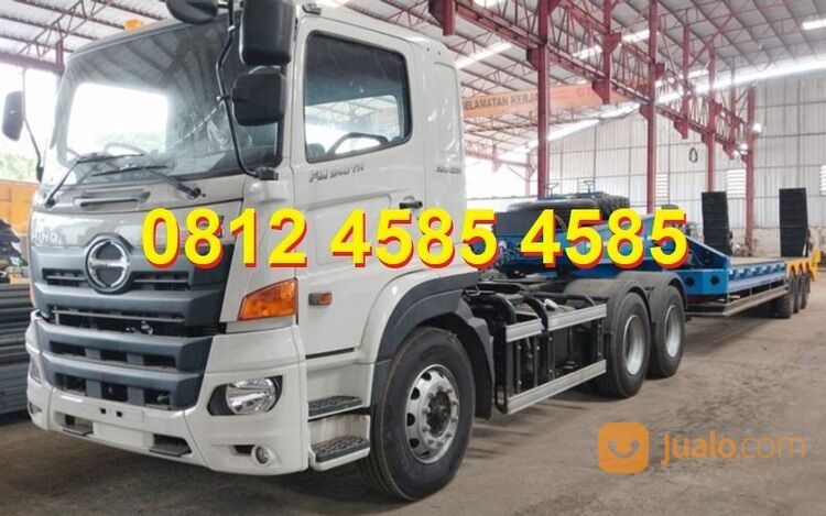 Trailer Lowbed Trailer Dolly Lowboy Semi Trailer Gooseneck Truck Trailer Flatbed Kapasitas 60 ton