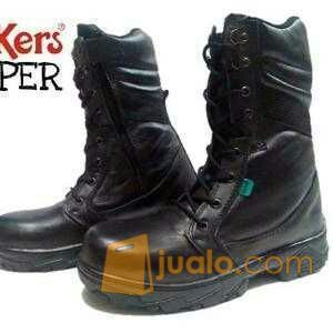 Sepatu PDH PDL TNI POLRI POLISI BRIMOB / SEPATU SAFETY BOOTS KULIT / SEPATU TOURING