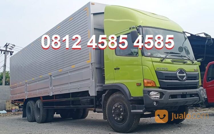Harga Truk Lohan Ranger Hino 500 Tronton 10 Roda 6x2 Truk Wingbox Hidrolik Truk Wing Box Quick Roof