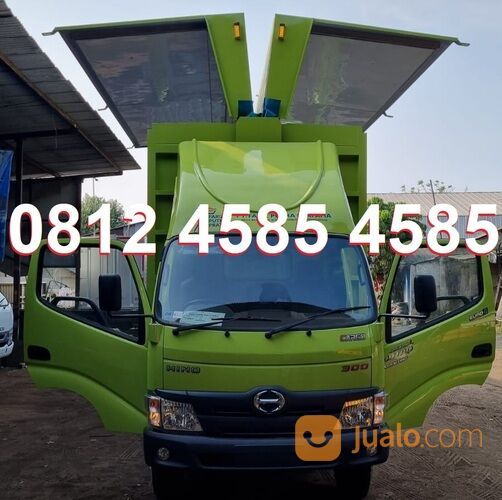 Hino Truck Box CDE Long Truk 4 Ban Wingbox Engkel Long Truck Wing Box Besi Box Alumunium