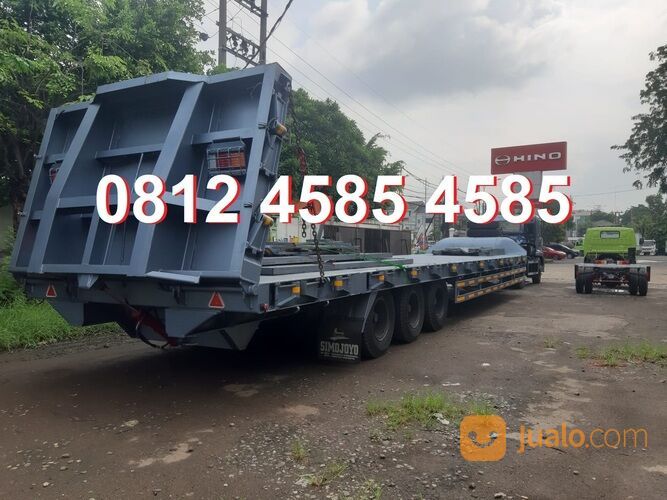Harga Trailer Lowbed Lowboy Trailer Tronton Lowbed Trailer Truck Tractor Head 100 Ton 120 Ton