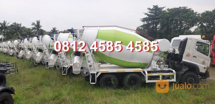Karoseri Gentong Truk Mixer 7 Kubik Mobil Molen Cor 7 Kubik Concrete Mixer Truck Cor Beton Readymix