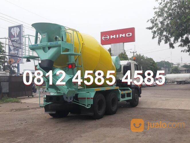 Karoseri Gentong Truk Mixer 7 Kubik Mobil Molen Cor 7 Kubik Concrete Mixer Truck Cor Beton Readymix