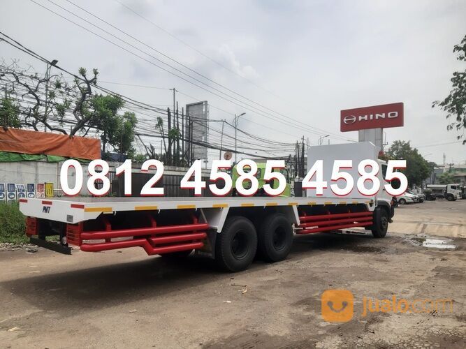 Truk Losbak Tronton Flatbed Hino 500 FL 260 JW Ranger Lohan Tronton Flatbed Losbak Bakbesi