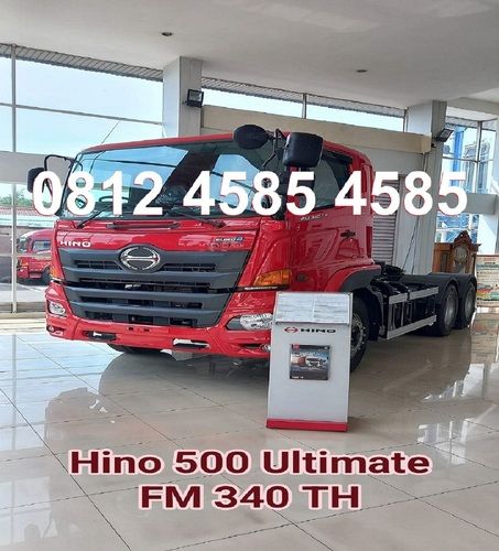 Tractor Head Trailer Tronton Hino 500 FM 340 TH Prime Mover Truck Lowbed Trailer Wingbox Bigmama