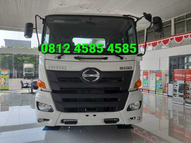 Tractor Head Trailer Tronton Hino 500 FM 340 TH Prime Mover Truck Lowbed Trailer Wingbox Bigmama