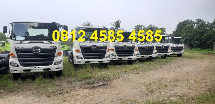 Tractor Head Trailer Tronton Hino 500 FM 340 TH Prime Mover Truck Lowbed Trailer Wingbox Bigmama