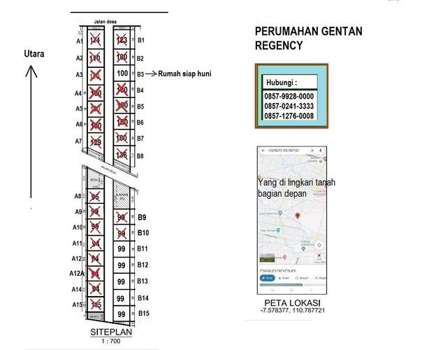 LT 99 meter. Perumahan mewah lokasi strategis Selatan Tugu Lilin Solo