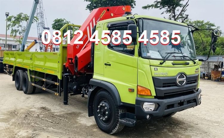 Hino 500 Truck Crane TADANO SANY XCMG 10 Ton Telescopic Truck Mounted Mobile Crane Foco Boom Truck