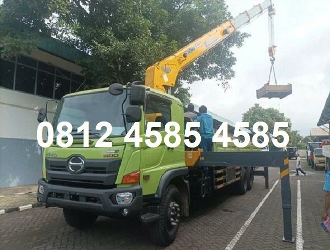 Hino 500 Truck Crane TADANO SANY XCMG 10 Ton Telescopic Truck Mounted Mobile Crane Foco Boom Truck