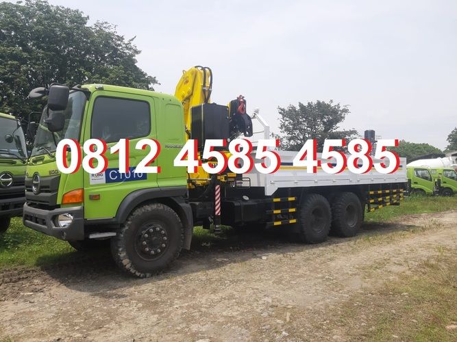 Hino 500 Truck Crane TADANO SANY XCMG 10 Ton Telescopic Truck Mounted Mobile Crane Foco Boom Truck